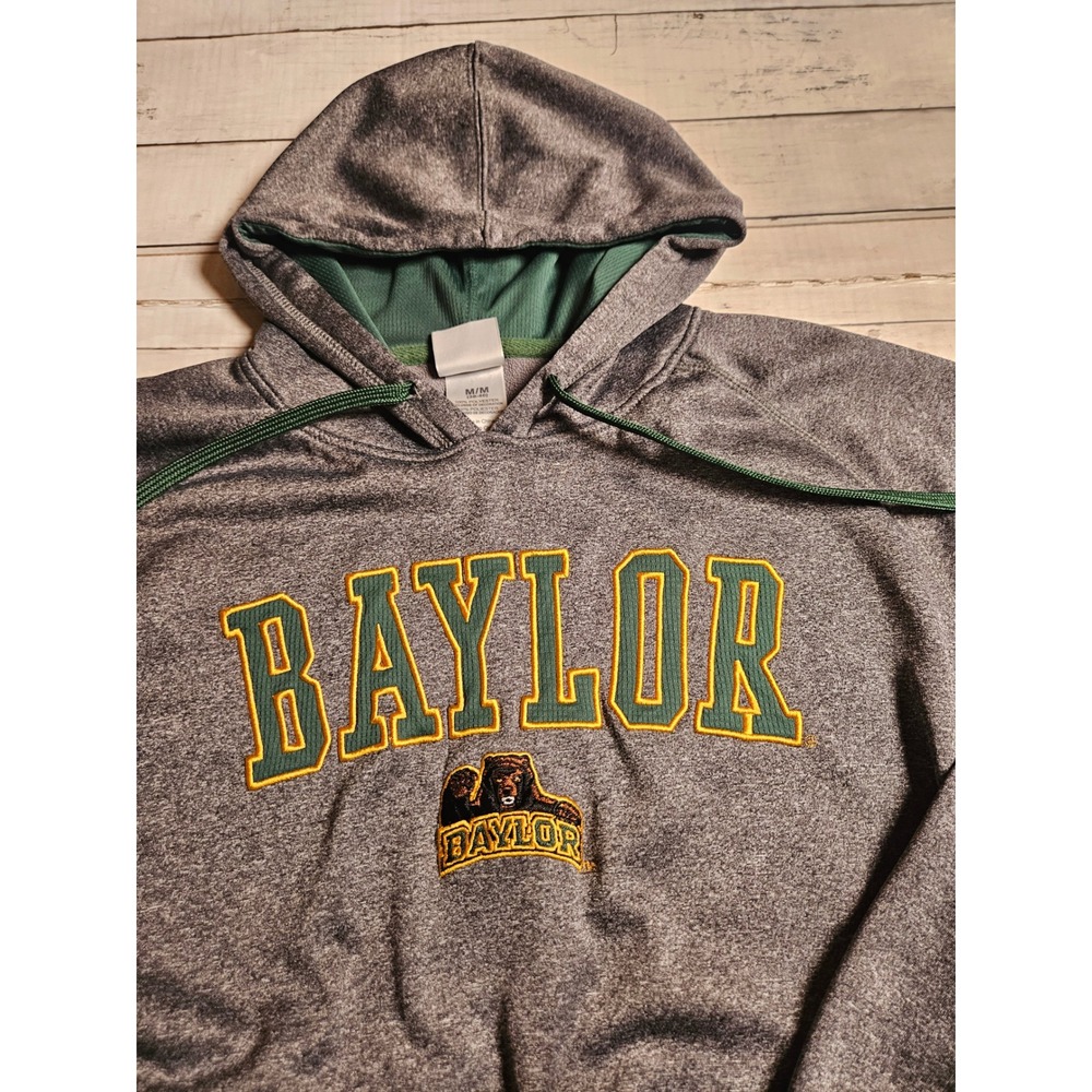Baylor Bears Hoodie S Gray Knights Apparel Embroidered NCAA College Sweatshirt